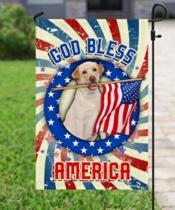yellow labrador retriever god bless america 4th of july flag qnk833fv1a 8021