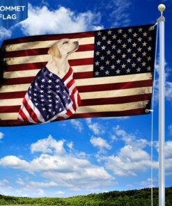 yellow labrador retriever grommet flag american patriot anl40gfv8 2564