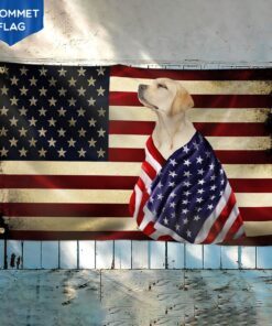yellow labrador retriever grommet flag american patriot anl40gfv8 7336