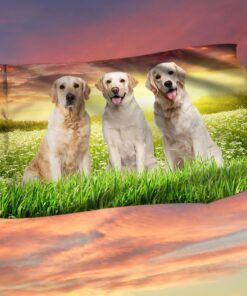 Yellow Labrador Retriever Grommet Flag TQN03GF