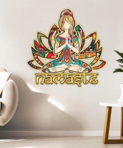 yoga metal sign namaste bnn158ms 1183