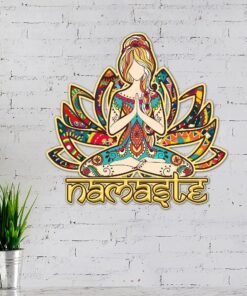 Yoga Metal Sign Namaste BNN158MS