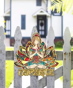 yoga metal sign namaste bnn158ms 6061