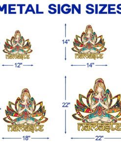 yoga metal sign namaste bnn158ms 6201