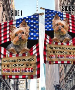 yorkie dog flag no need to knock i know you are here dbd3127fv2 5168