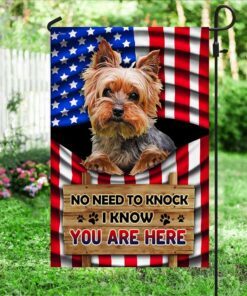 yorkie dog flag no need to knock i know you are here dbd3127fv2 6586