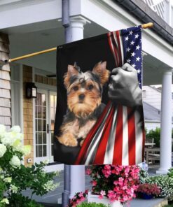 Yorkie Flags Flagwix™ Yorkshire Terrier American Flag