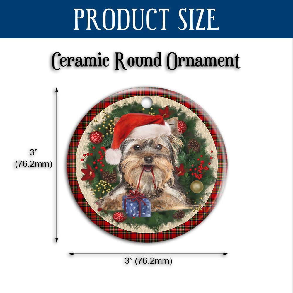 Yorkies Ceramic Ornament Dog Lover Christmas Ornament QTR321Ov17 - Image 6