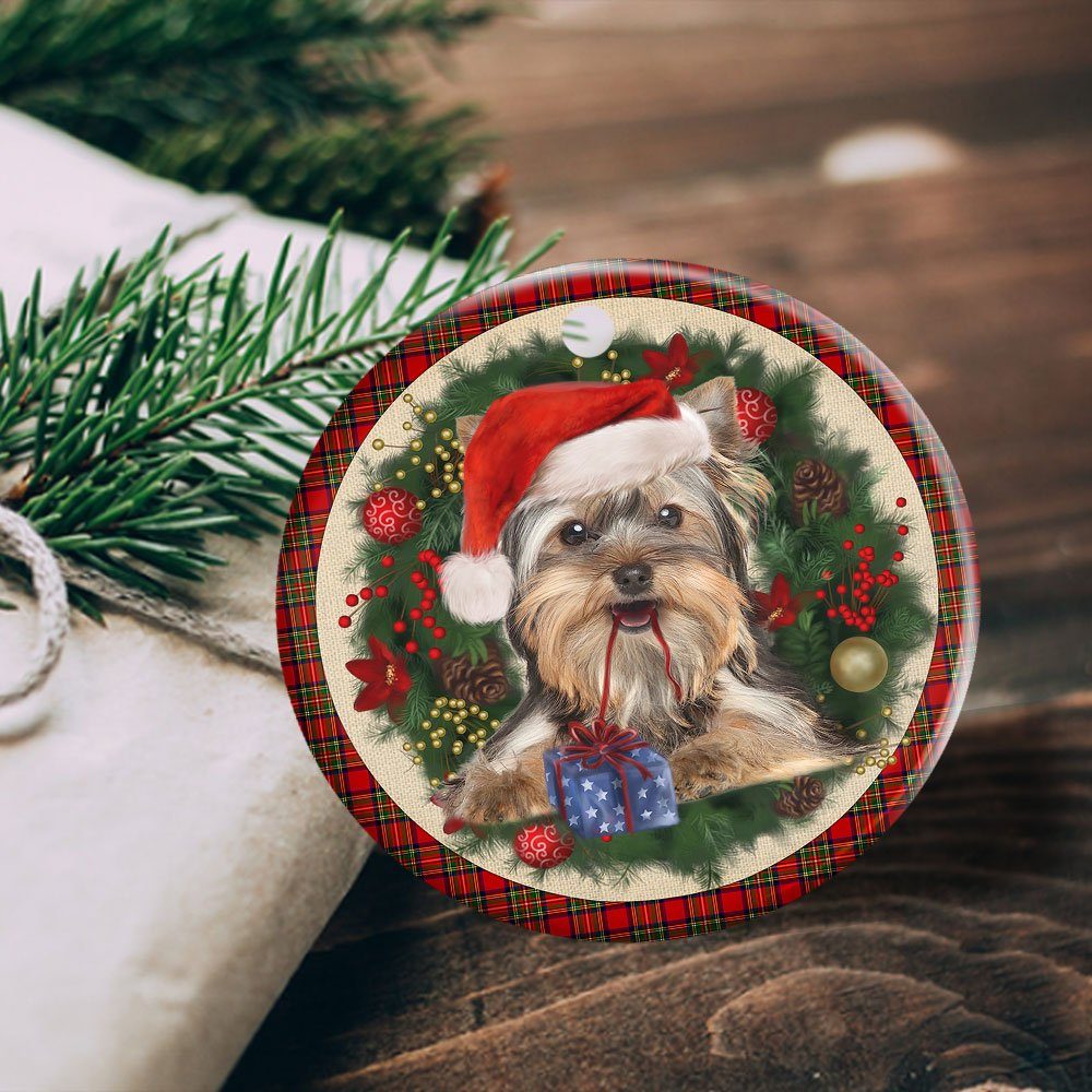 Yorkies Ceramic Ornament Dog Lover Christmas Ornament QTR321Ov17 - Image 4