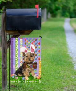yorkshire terrier. happy easter american flag 3766