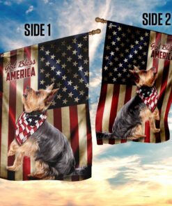 yorkshire terrier american us flag 3158