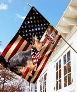 yorkshire terrier american us flag 5217