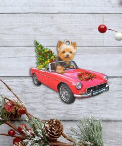 yorkshire terrier dog custom shaped ornament winter nnt1350ov2 1671