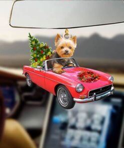 yorkshire terrier dog custom shaped ornament winter nnt1350ov2 7135