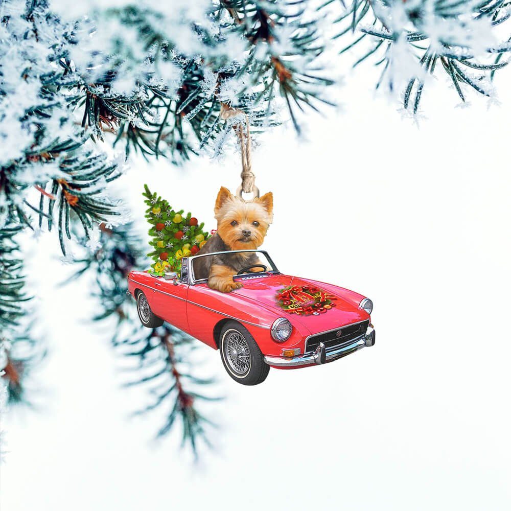 Yorkshire Terrier Dog Custom - Shaped Ornament Winter NNT1350Ov2 - Image 4