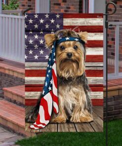 yorkshire terrier dog flag charming dog ntb216fv6 7121
