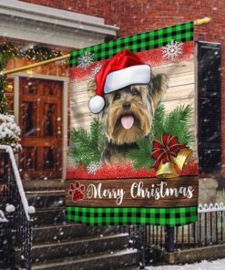 Yorkshire Terrier Dog Flag Christmas Dog LNT620F
