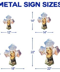 yorkshire terrier dog hanging metal sign child of god ntb339msv1 2317