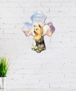 yorkshire terrier dog hanging metal sign child of god ntb339msv1 3233