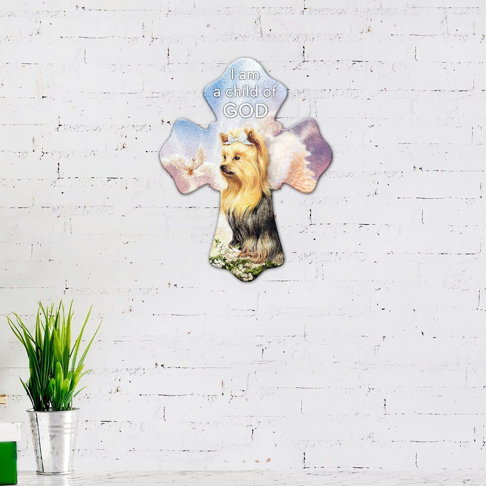 Yorkshire Terrier Dog Hanging Metal Sign Child Of God NTB339MSv1 - Image 2