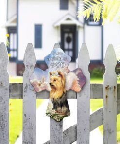 yorkshire terrier dog hanging metal sign child of god ntb339msv1 6094
