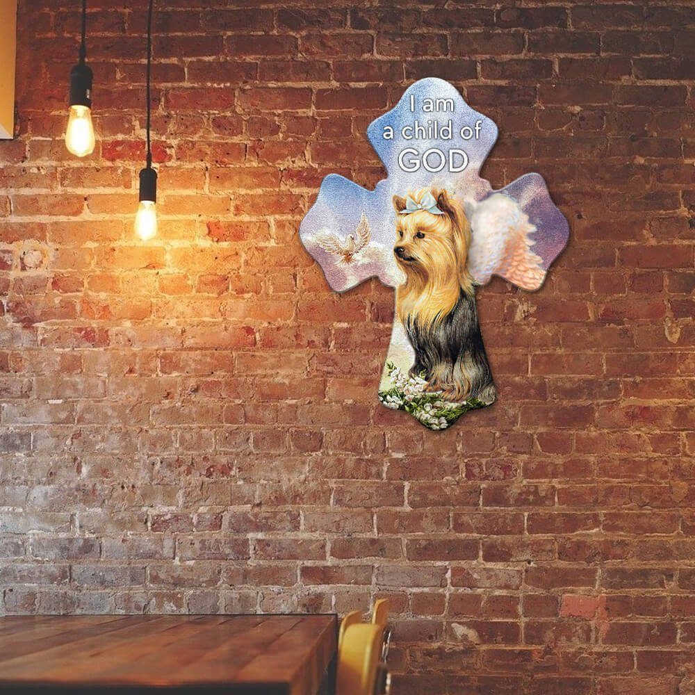 Yorkshire Terrier Dog Hanging Metal Sign Child Of God NTB339MSv1 - Image 3