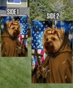 yorkshire terrier dog pastor flag pray believe lnt38f 5832