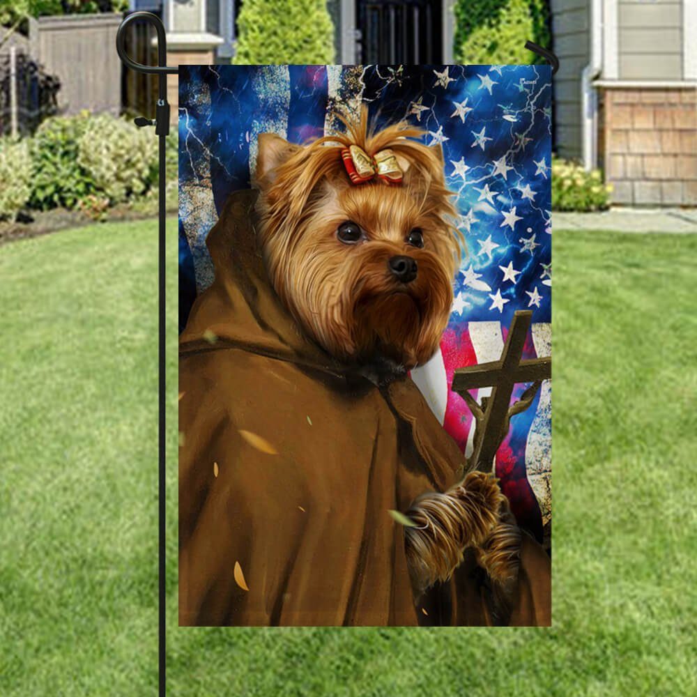 Yorkshire Terrier Dog Pastor Flag Pray Believe LNT38F - Image 4