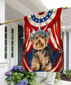 Yorkshire Terrier Flag Happy Independence Day For 4th Of July BNN118Fv2