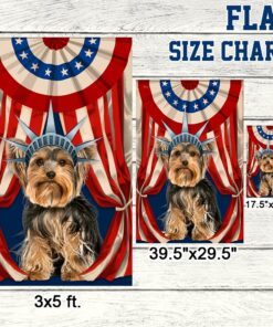 yorkshire terrier flag happy independence day for 4th of july bnn118fv2 7769