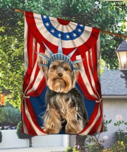 yorkshire terrier flag happy independence day for 4th of july bnn118fv2 8370