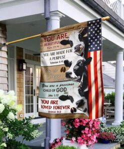 You Are Beautiful. You Are Chosen. Cow Cattle Flag