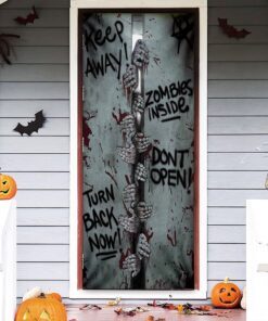 Zombies Behind The Door Halloween Door Cover TRL1234D