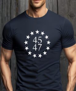 45 47 Trump 2024 Betsy Ross Flag 1776 USA Pro Trump For President T-Shirt