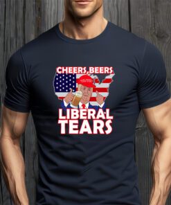 Cheers Beers Liberal Tears Pro Trump T-Shirt
