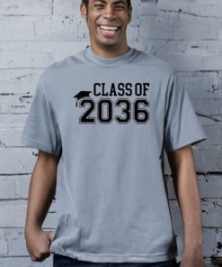 Class of 2036 First Day Kindergarten Grow with Me Graduation Shirts