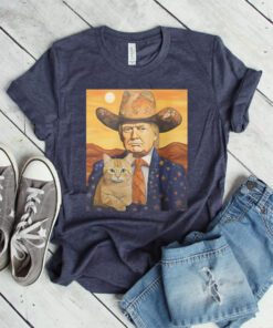 Cowboy Trump 2024 With a Cat shirts