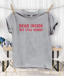Dead Inside But Still Horny T-shirt, Dead Inside But Still Horny Unisex T-Shirt, Funny Sarcastic Anxiety Tshirts