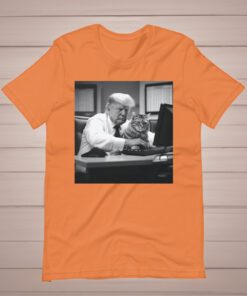 Donald Trump 2024 and Cat in office t shirt