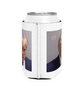Donald Trump Fulton County Georgia Mugshot Can Cooler Sleeve Cozie Drink Back