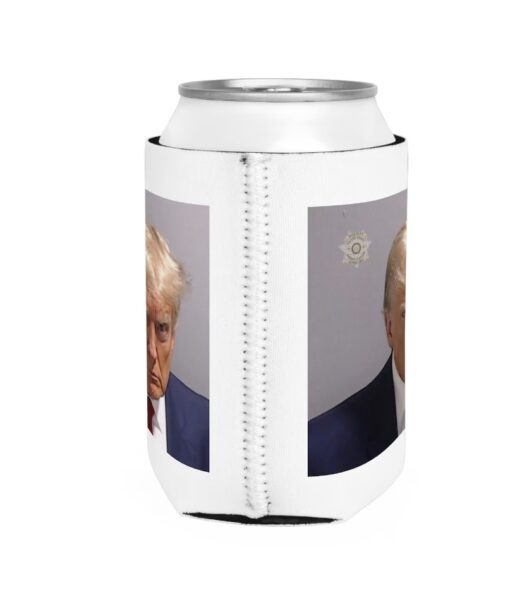 Donald Trump Fulton County Georgia Mugshot Can Cooler Sleeve Cozie Drink Back