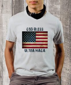 God Bless Ultra Maga United States Flag T-Shirt