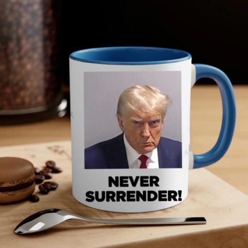 Never Surrender Black Coffee Mug Cups