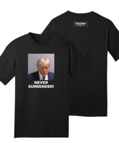 Never Surrender Black Premium Cotton T-Shirt