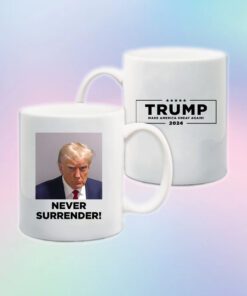 Never Surrender White Coffee Mug 11oz usa
