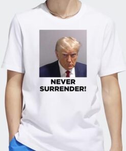 Never Surrender White Premium Cotton Shirt