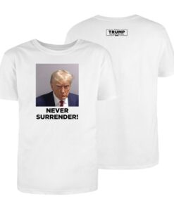 Never Surrender White Premium Cotton T-Shirt