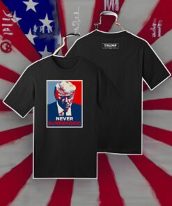 New Trump Never Surrender Black Cotton Shirt