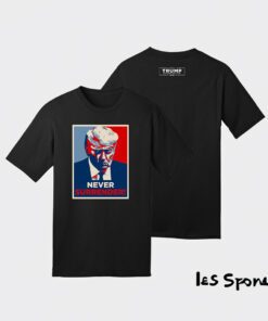 New Trump Never Surrender Black Cotton Shirts