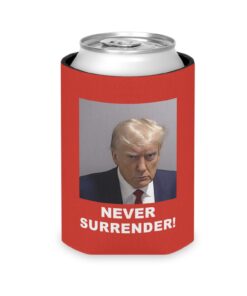 Trump 2024 Never Surrender Can Cooler Red